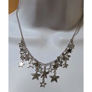 Paparazzi "Stellar‎ Stardom" Silver Necklace And Earrings Set
